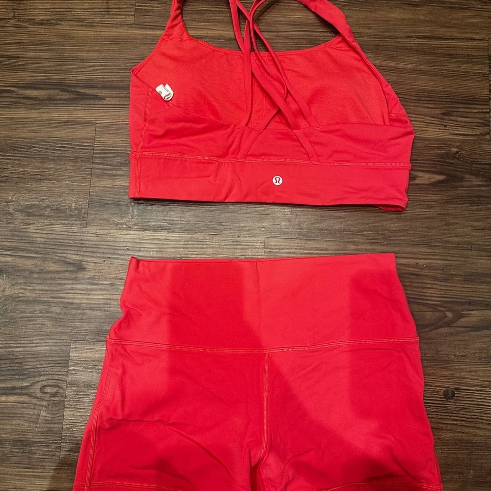 Lululemon Athletica Sports Bra and Shorts Set - Picture 2 of 4